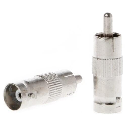 10 Pcs BNC Female Jack to RCA Male Plug Coax Cable Adapters