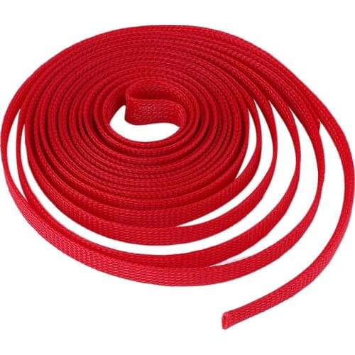 4mm Insulation Braided Sleeving Tight PET Expandable Cable Sleeves Wire Gland 5M Cables Protection