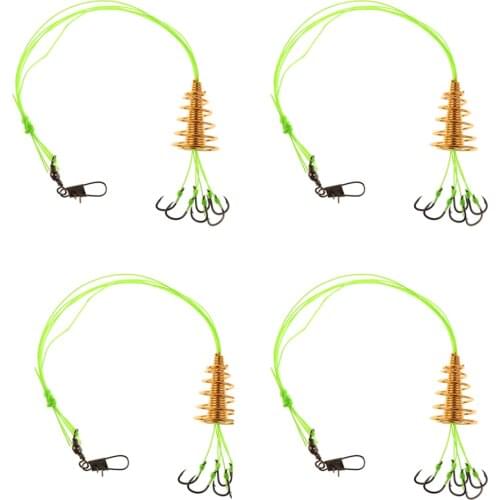 4pcs Carp Fishing Hooks High Carbon Steel Explosion Hook Tackle 8 Sizes
