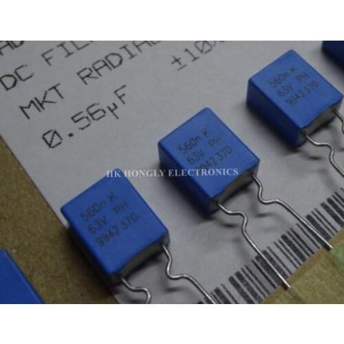 50PCS 560n K 63V MKT370 MKT 370 0.56UF P=5MM FILM CAPACITOR