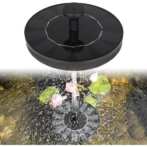 80% Hot Sale Solar Powered Energy Floating Aquarium Garden Bird Bath Fountain Water Pump Solar Powered Fountain Garden Decor