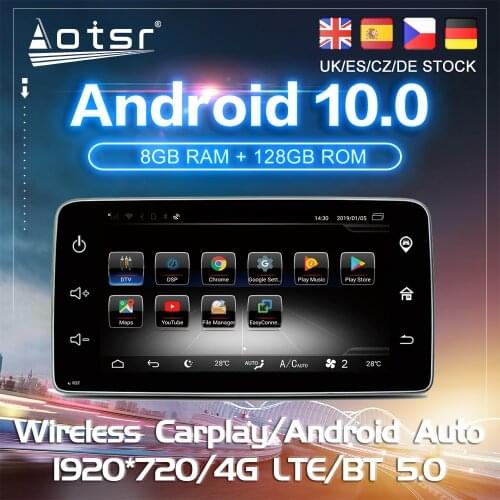 Android 10 For Mercedes-Benz Smart 2015 2018Car DVD GPS Navigation Carplay Auto Radio Stereo Multimedia Player Touch Screen 2Din