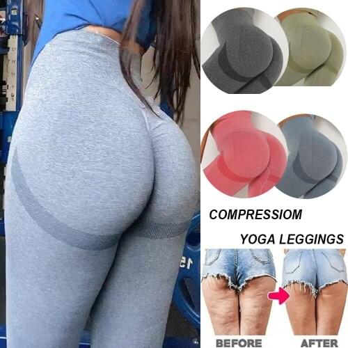 KIWI RATA Seamless Sports Fitness Leggings Gym Running Workout Yoga Pants Women High Waist Tight Tummy Control Trousers Hip Lift