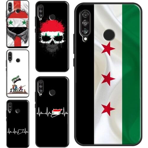 Syrian Syria Flag Phone Case For Huawei P30 Lite P40 P20 Pro P Smart Z 2019 2021 Mate 10 20 Lite Back Cover