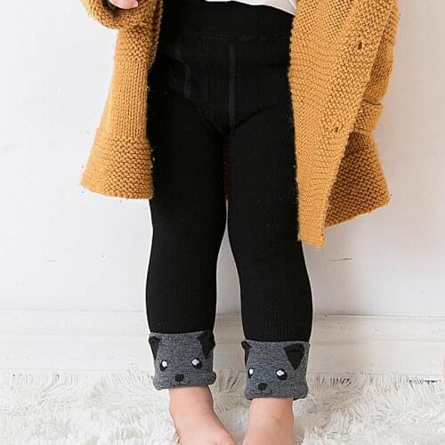 Kids winter leggings baby infant warm pants knit velvet leggins toddler trousers baby girls boy legging little girl winter pant