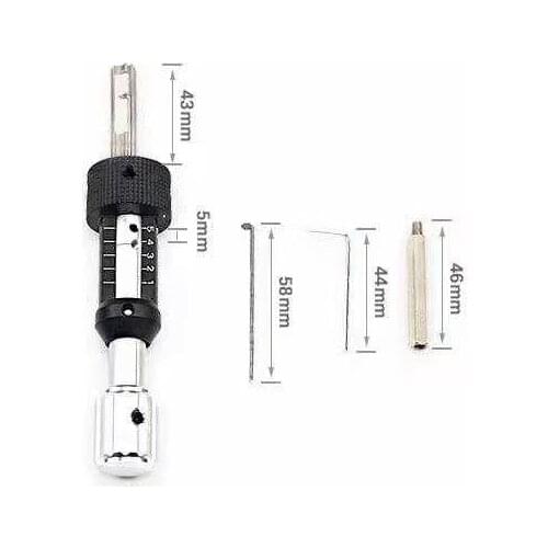 For Mul-T-Lock 7 Pin (R) MUL-T-LOCK 5Pins (L) 5Pins (R) Decoder Mul T Lock 7pin Pick Set Locksmith tools