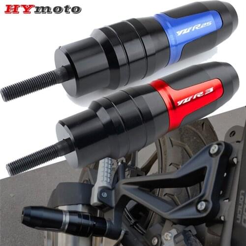 For YAMAHA YZFR3 YZFR25 YZF-R3 YZF-R25 YZF R3 R25 Motorcycle CNC Frame Crash Pads Exhaust Sliders Protector Free Fast Shipping