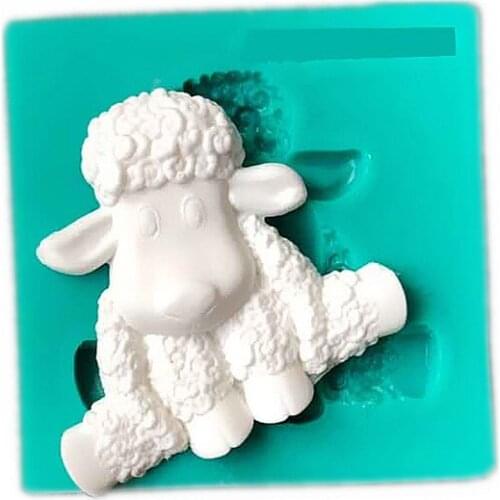 Sheep Shape Fondant Cake Silicone Mold Pastry Chocolate Mould Candy Biscuits Molds Ice Cube Soap Baking Cake Decoration Tools
