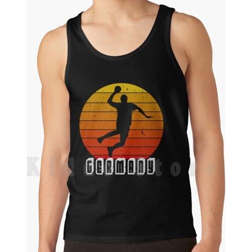 Handballer-Germany-Gift-Handball Tank Tops Vest 100% Cotton Ball Christmas Resin Claims Teamsport Joke Germany