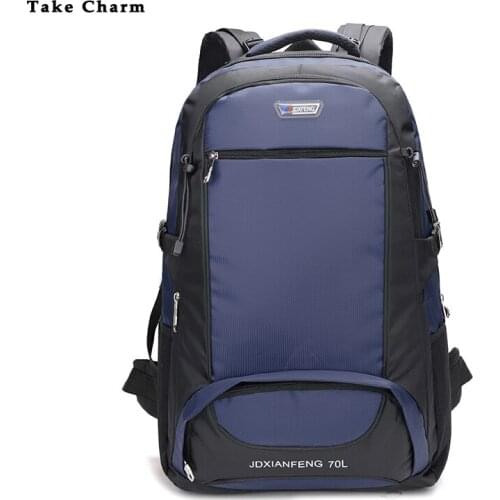 Quality Outdoor Camping Mountaineering Travel Bag Mens New Thickened Nylon Waterproof Luggage Bag Sports Bag