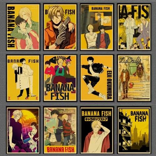 Japanese Anime Banana Fish Wall Art Canvas Painting Nordic Posters and Prints Home Decoration Pictures for Living Room Decor