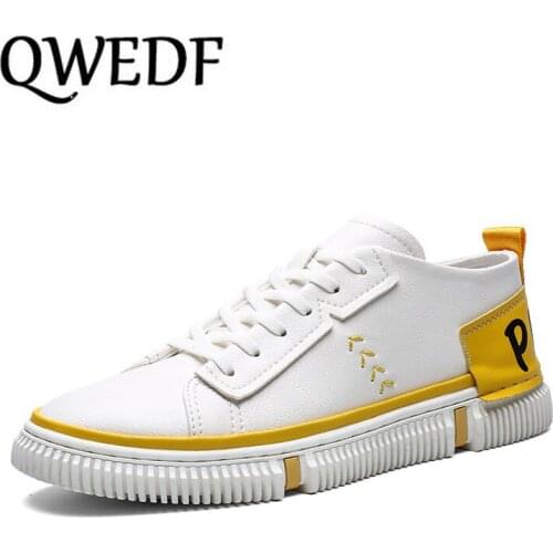 Male Shoes Adult Men Vulcanize Shoes Lace Up Men Sneakers Casual Men Shoes Walking Shoes White Sneakers Fashion Footwear X13-16