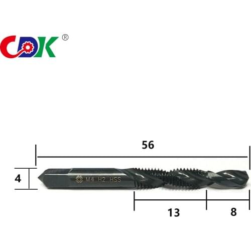 One pcs M4 Hss Machine Screw Thread Metric Plug Tap Screw Taps Screw Thread Tap Drill
