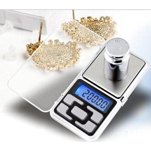 Mini Digital Scale 100/200/300/500g 0.01/0.1g High Accuracy Backlight Electric Pocket For Jewelry Gram Weight For Kitchen