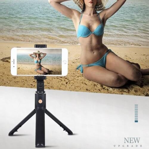 Monopod with fill light Remote shutter For IOS Android phone 2021 NEW Bluetooth Wireless Selfie Stick Mini Tripod Extendable