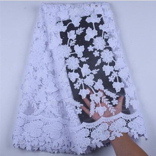 Newest Applique Milk Silk African Lace Fabric High Quality French Lace Fabric Nigerian Tulle Lace Fabric For Wedding Dress A1598