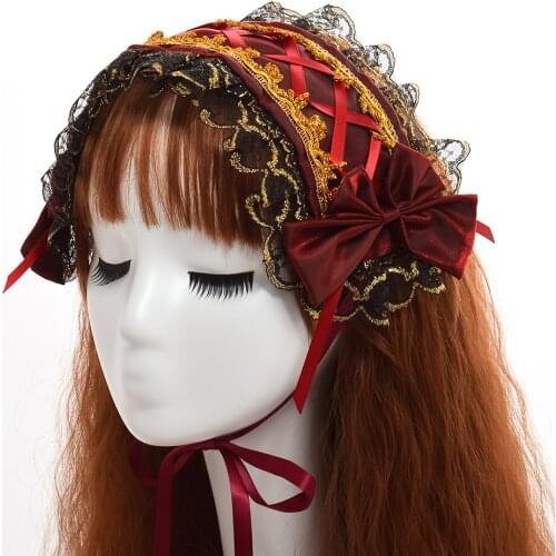 Lolita Lace Bowknot Headband Headdress Hair band Hair Accessories