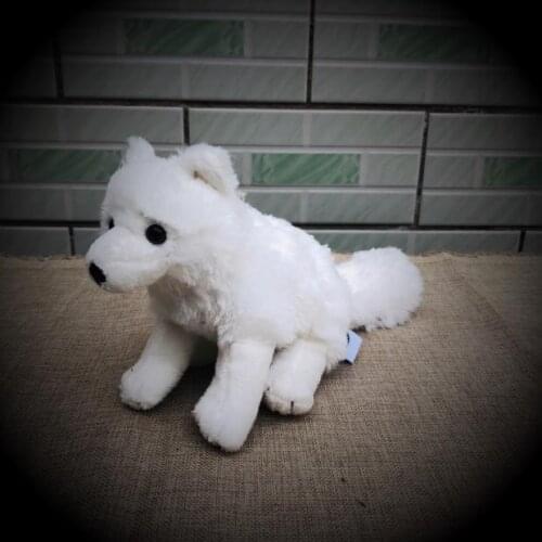 Original Arctic Fox Simulation Animal Stuff Animal Plush Toy Doll Children Birthday Gift