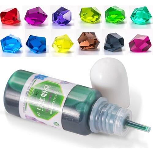 Epoxy Resin Pigment DIY Crystal Resin Handmade Craft Making Colorant Transparent Liquid Epoxy Pigment Filler Coloring Supplies
