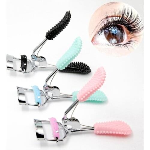 1Pc Natural Curling Eyelash Curler 3D Stereo Curling Eyelashes/10Pcs Black Eyelash Curler Replacement Pads Eyes Makeup Tool