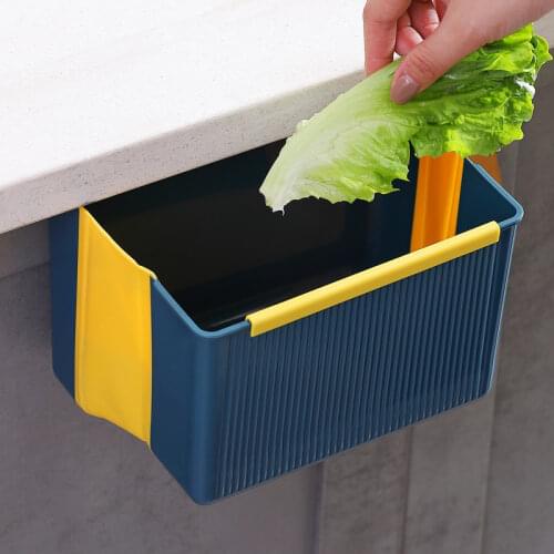 Cabinet Door Hanging Type Trash Can Desktop Rubbish Storage Box Container Garbage Bucket Food Residue DustBin Kitchen Utensils