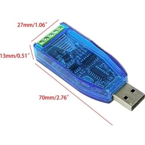 Industrial Grade USB to RS485 Communication Module Converter Serial Port Line Converter TVS Protection