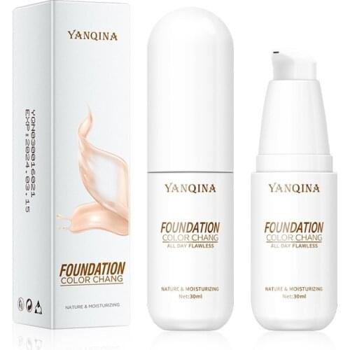 Professional Girl Face Foundation Cream Revitalizing Full Coverage Waterproof Makeup Base Brighten Soft Face Makeup Foundation