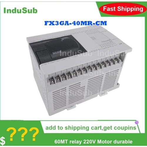 PLC Programmable Controller FX3GA-40MR-CM 24MT 60MT relay 220V Motor durable