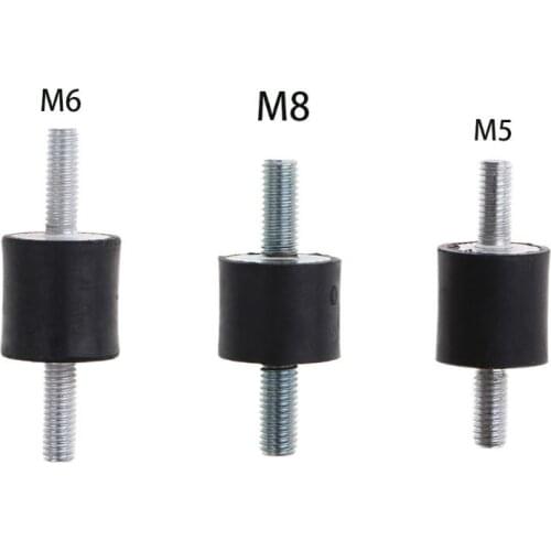 M5/M6/M8 Rubber Mount Double Male Thread Absorber Anti Vibration Silentblock Boat Car Bobbin Shock Absorber Tools