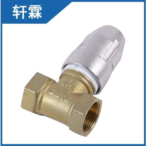 Manual control valve DN25 brass magnetic lock valve key scale water flow Yuhuan copper valve factory direct