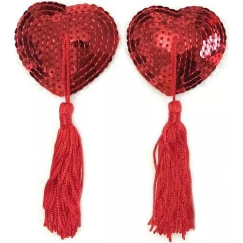 Sexy Sequin Tassel Nipple Stickers Sexy Women Breast Petals Invisible Bra Cover Intimate Erotic Accessories SM sex toy for women