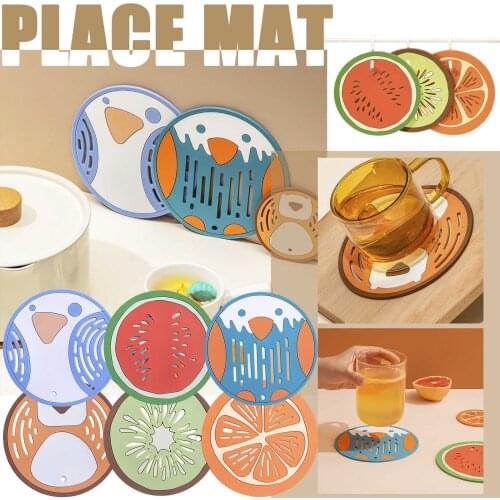 Silicone Fower Kitchen Dining Table Decortion Heat Insulation Resistant Mat Pad Cup Holder Coaster Placemat Kitchen Tools L3