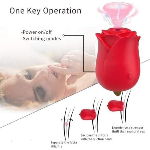 Rose clitoral vagina stimulation G Spot massage sex toys vibrator for women female masturbator clit sucker sex toys for adults