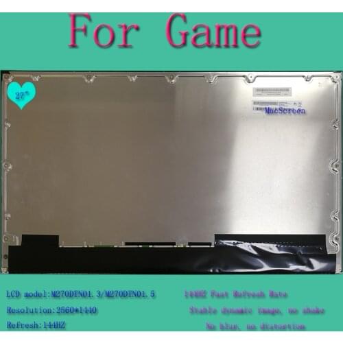 Original LCD screen Q270DTD00 DM270Q002 M270DTN01.0 M270DTN01.3 M270DTN01.5 2K 144HZ For DELL S2716DG Asus MG278 game monitor