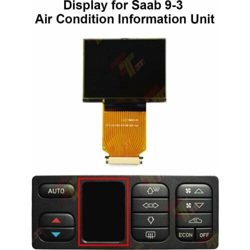 1PC Auto Climate Control Air Conditioning LCD Display For SAAB 93 9-3 ACC Pixel Repair Ribbon Cable Replacement