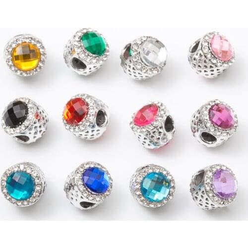 1Pcs/Lot Silver Plated Charms Beads European DIY Beads Fit Pandora Charms Bracelets & Bangle Fashion Jewelry js1015
