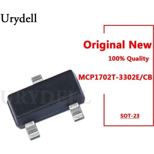 10pcs MCP1702T-3302E/CB MCP1702 Low Quiescent Current LDO Regulator SOT-23 New and Original
