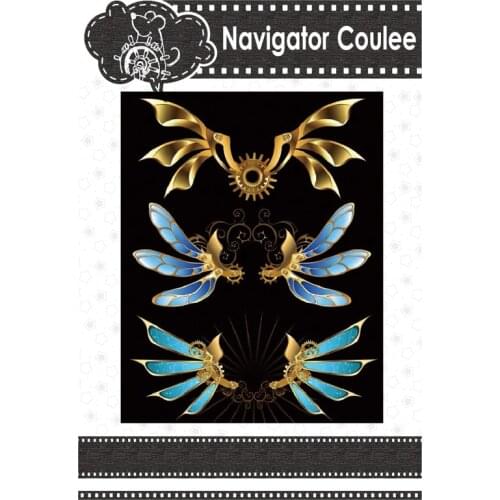 2021 new 3 styles machinery wings metal cutting die DIY scrapbook paper card making decorative layered template photo molding