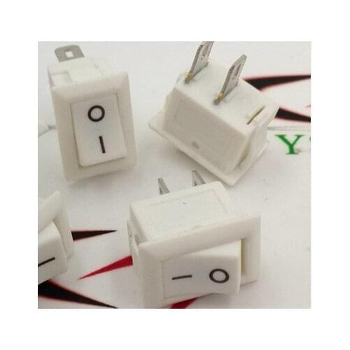 30pcs/10*15 Rocker switch 2 Pin 2 files Power switch Ship type switch