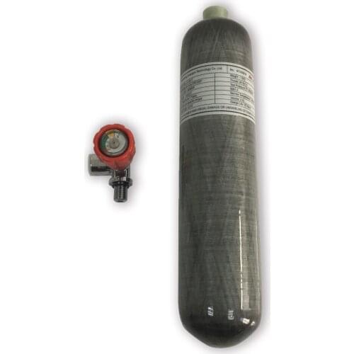 AC16811 4500PSI 2L CE Gas Cylinder SCBA Carbon Fiber Cylinder Paintball Tank With PCP Pressure Valve M18*1.5 Thread Acecare