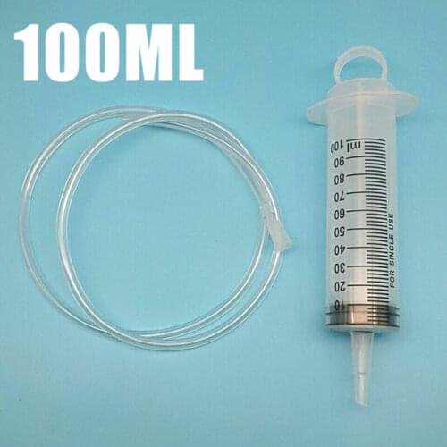 Large Measuring Syringe 100ml And 90cm Clear Tube Kit Tube For Feeding Ink Cartridge Dosing Tool
