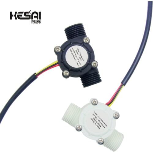 Water Flow Sensor 1-30L/min Flowmeter Hall Flow Sensor Water Control 1/2" 2.0MPa DIY Kit