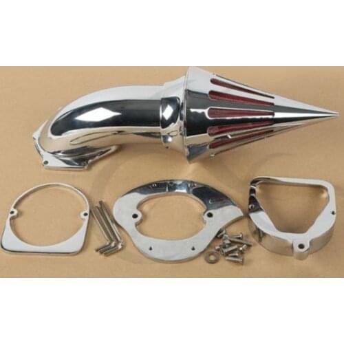 Motorcycle Chrome/Black Spike Air Cleaner Intake Filter For Honda Shadow Spirit 750 1998-2013 99 00 01 02 03 04 05 06 07 08 New