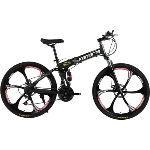 Mountain bike26inch folding 21 speed double disc brakes bicycle 6 knife wheel and 3 knife wheel mountain bike