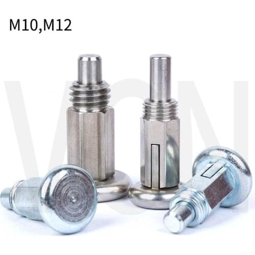 VCN231 Bolts Index Plungers ,Index bolts,Stainless Steel & Carbon Steel, M10*1 M12*1.75 Without Nut Metric Thread