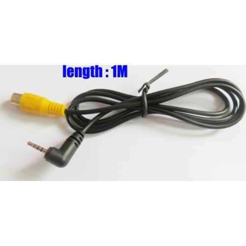 AVIN cable for car camera video adapt wire for PND (RCA connnector to 2.5mm earphone jack connector for camera video input )