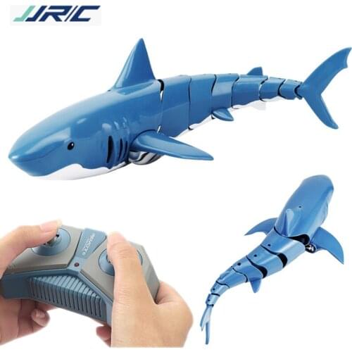 JJRC S10 Remote Control Shark 2.4G 4 channel RC Fish 20 Minutes Electric Simulation RC Mini Boat waterproof Ship Toys For Kids