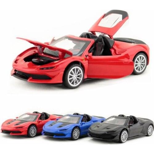 1:32 Scale/Diecast Metal Toy Model/J50 Convertible Super/Sound & Light Car/Pull back Educational Collection/Children/Gift