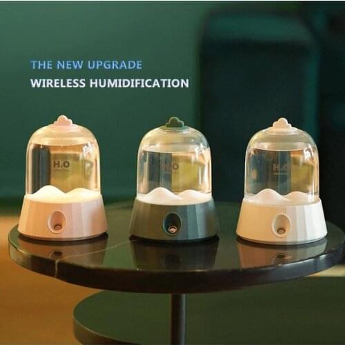 400ml Mini Humidifier home office Usb rechargeable water supplement atomizer Night light humidifier