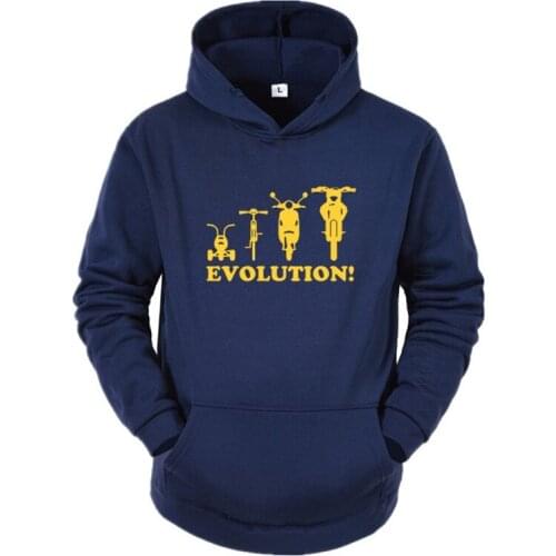 Evolution Of A Tricycle Bicycle Moped Motorbike Brand Men Hoodie Autumn Youth Harajuku Hoodies Streetwear